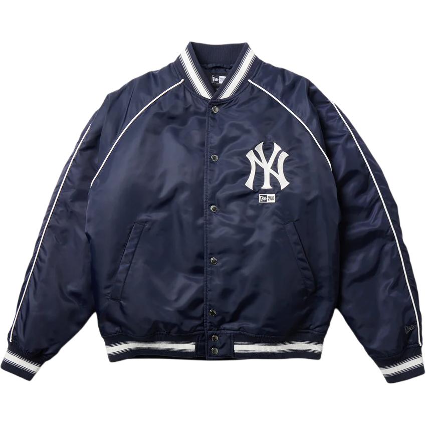 New Era New York Yankees Striped Button-Up Baseball Jacket Unisex 14682671