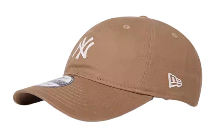 New Era NY Yankees Embroidered Logo Cotton Baseball Cap Khaki Unisex. 13793051
