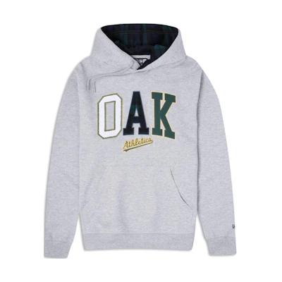 New Era Oakland Athletics Letter Graphic Hoodie Unisex Grey 60430692