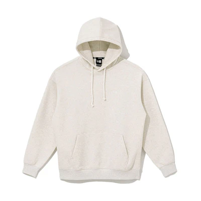 New Era Oatmeal Basic Logo Embroidered Hoodie Unisex 13086622