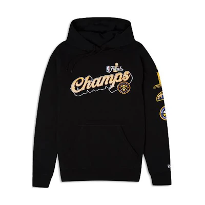 New Era Oversized Letter Print Hoodie Black 14117011