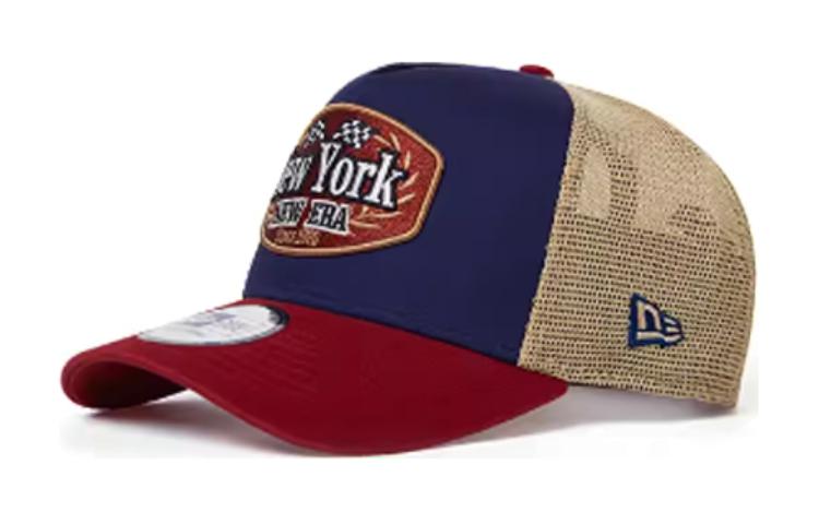 New Era Patterned Cotton Polyester Brown Snapback Cap Unisex Couple Style 60435042