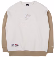 New Era Philadelphia Phillies Retro Colorblock Logo Sweatshirt Ivory Unisex 13559738 New Era Philadelphia Phillies Retro Colorblock Logo Sweatshirt Ivory Unisex 13559738