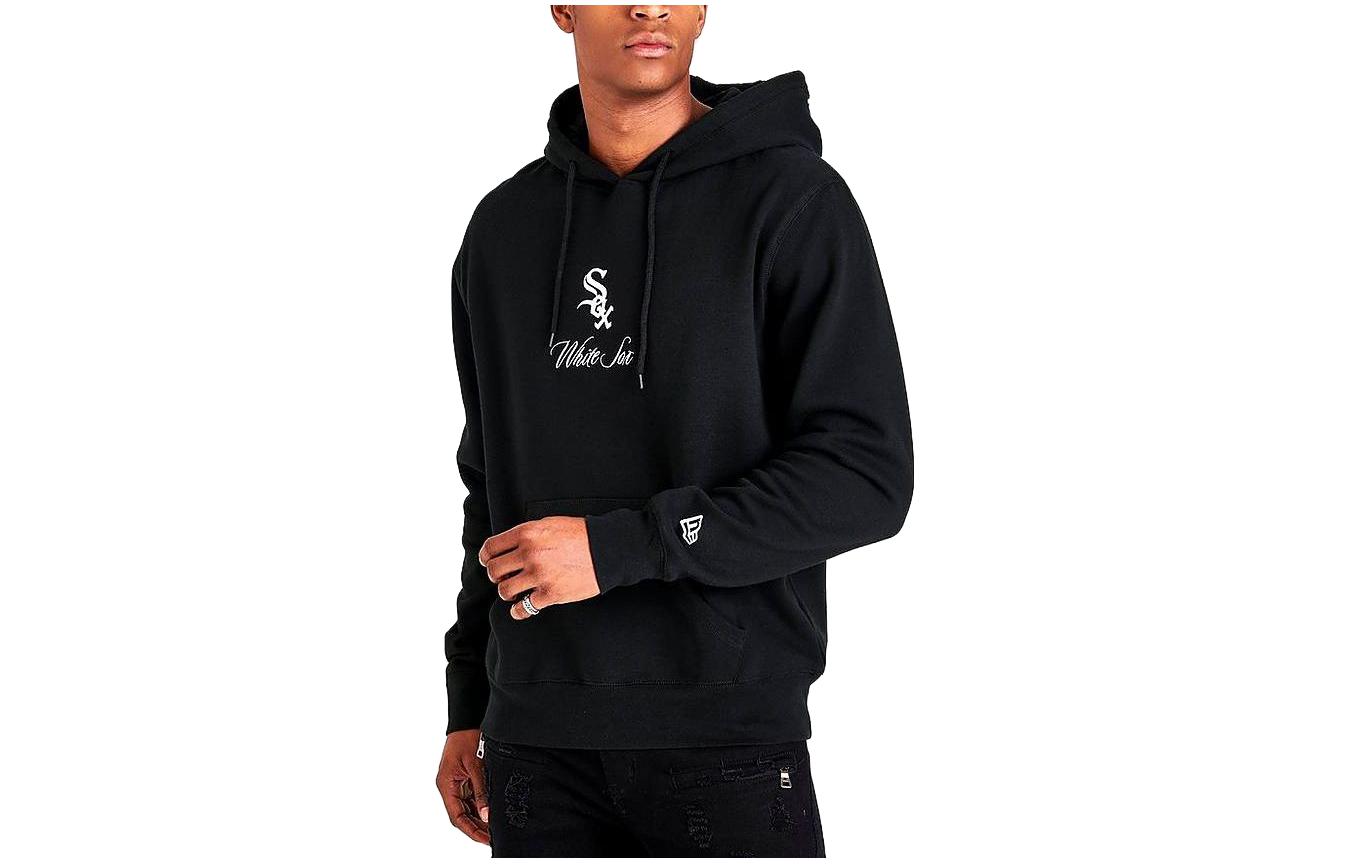 New Era Plain Logo Pullover Hoodie Black 13285384-BLK