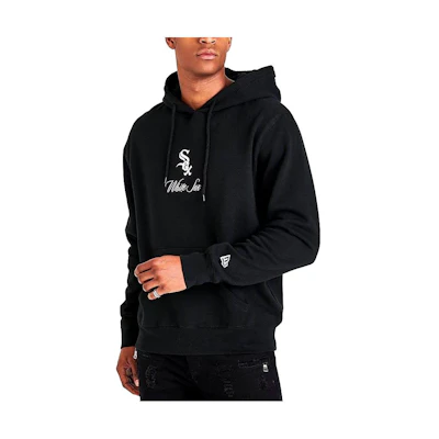 New Era Plain Logo Pullover Hoodie Black 13285384-BLK