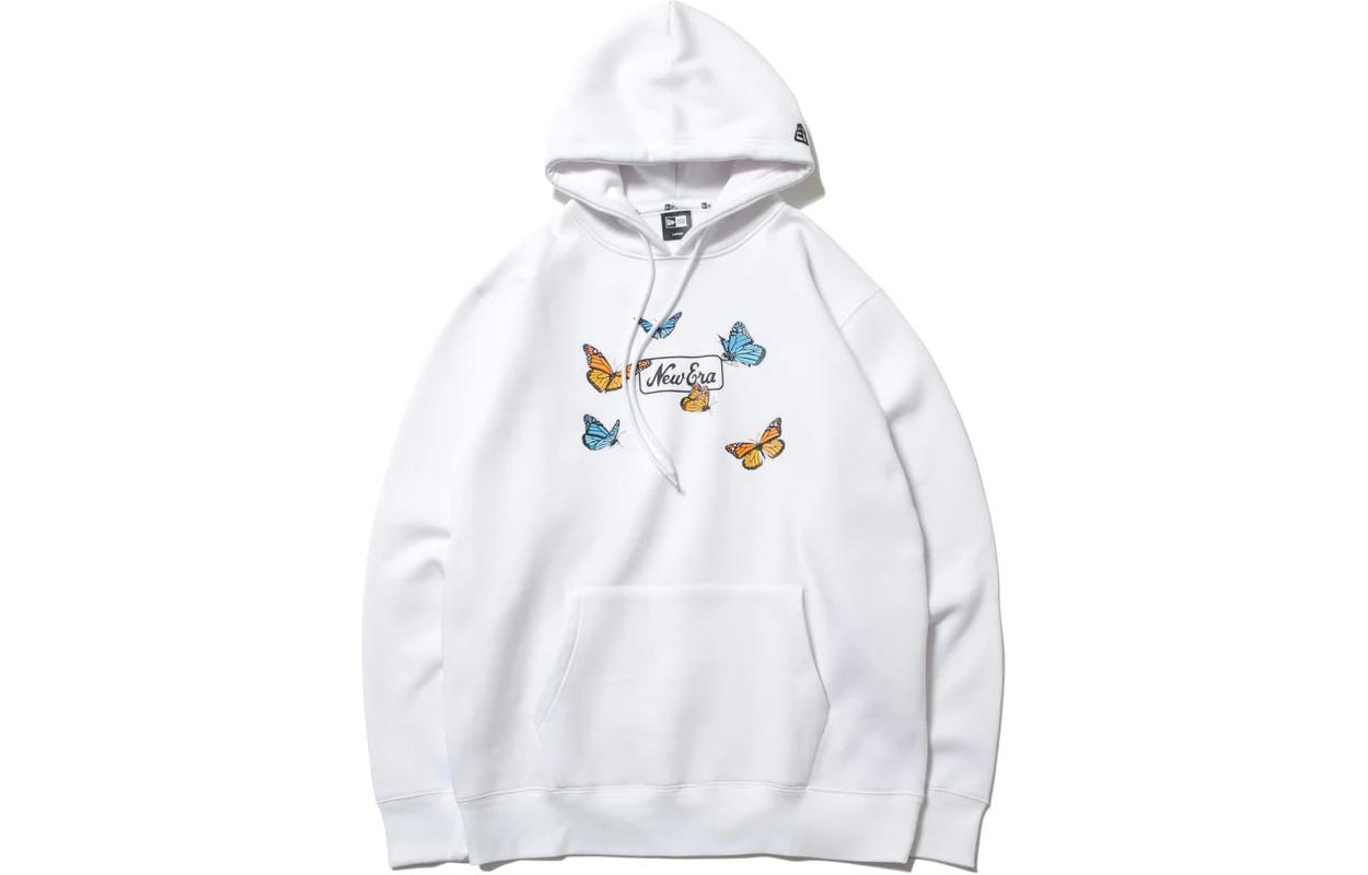 New Era Printed Long-Sleeve Hoodie Unisex - White 12542637