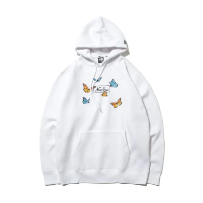 New Era Printed Long-Sleeve Hoodie Unisex - White 12542637