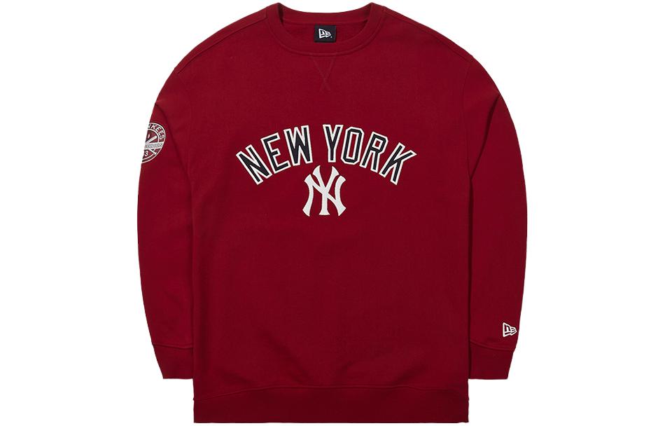New Era Pullover Dark Red/New York Yankees Unisex Hoodie 13793825