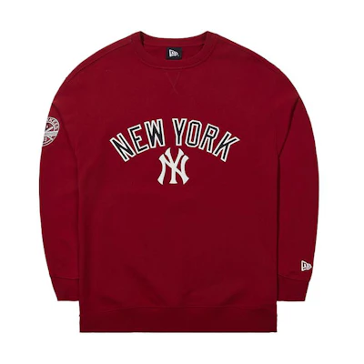 New Era Pullover Dark Red/New York Yankees Unisex Hoodie 13793825