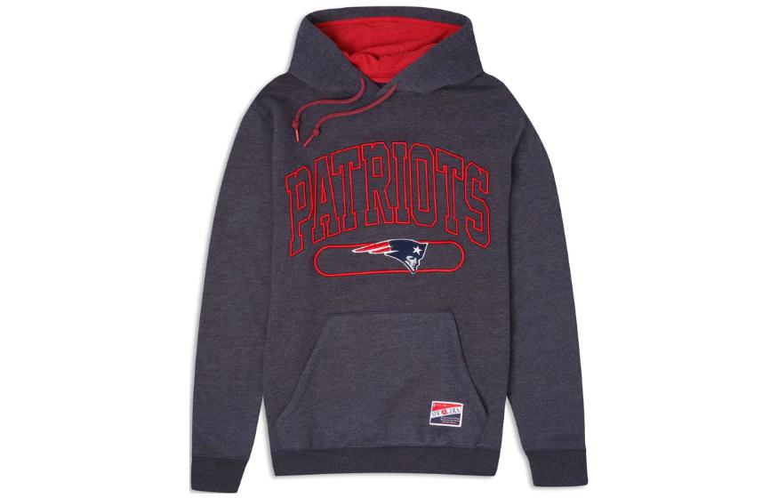 New Era Pullover Hoodie with Letter Design in Dark Gray 60409467