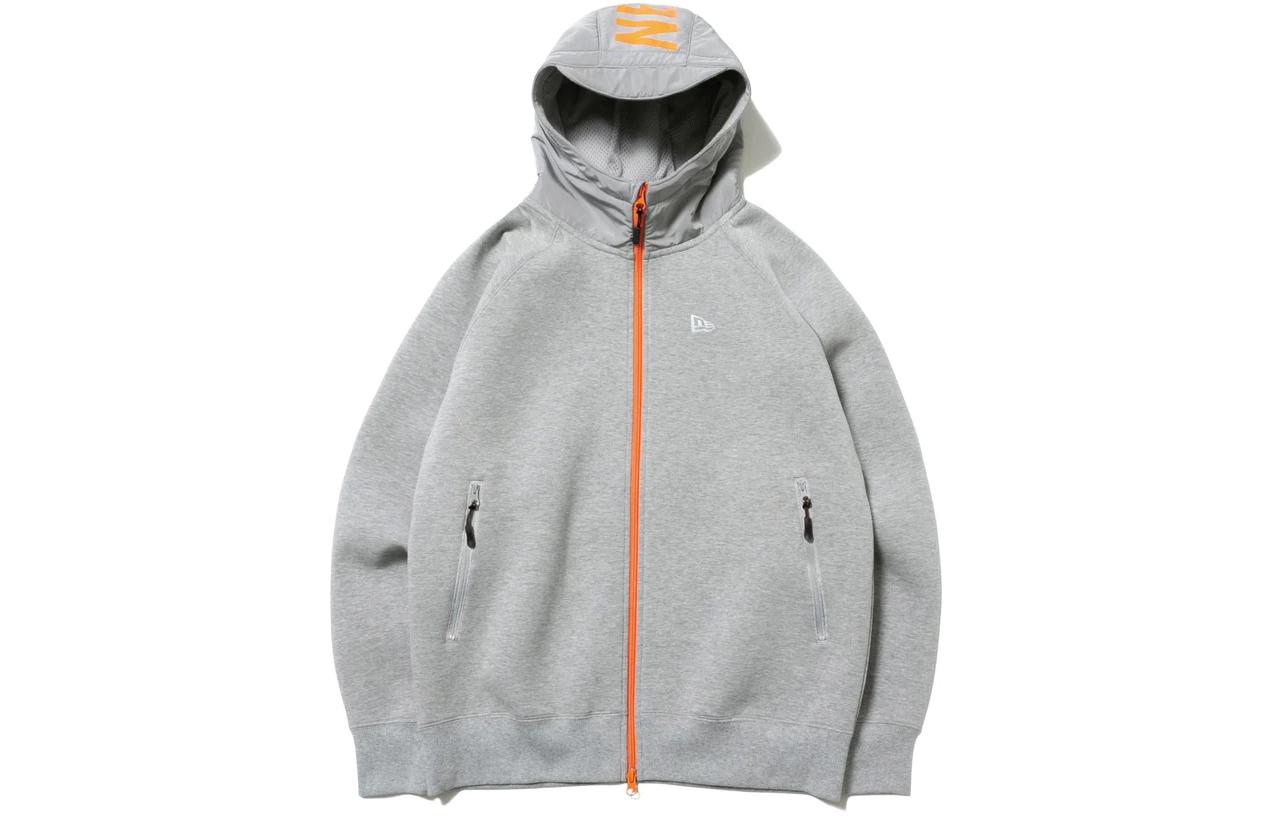 New Era Raglan Full-Zip Hoodie Unisex - Gray 12542738