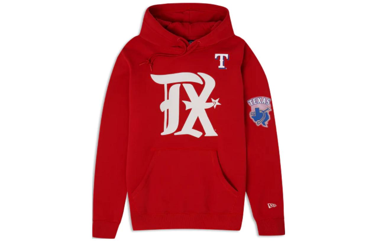 New Era Red Letter Print Hoodie 60357301