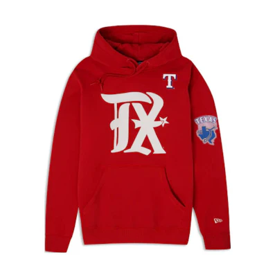 New Era Red Letter Print Hoodie 60357301
