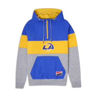 New Era Retro Colorblock Pullover Hoodie Blue - Long Sleeve 60410761