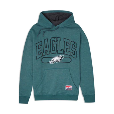 New Era Retro Letter Eagle Graphic Hoodie Green 60409488