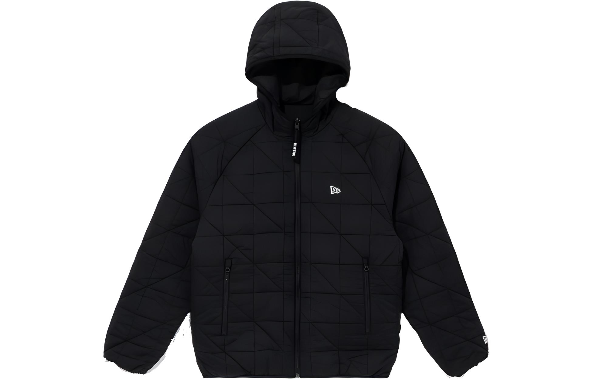 New Era Reversible Solid Color Hoodie Jacket - Black 13781083