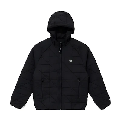 New Era Reversible Solid Color Hoodie Jacket - Black 13781083