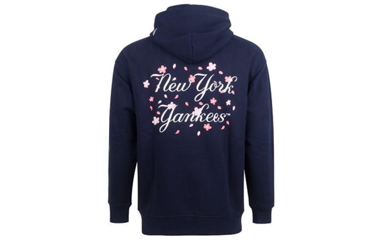 New Era Sakura Print Navy Blue Long Sleeve Sweatshirt for Men 12727841