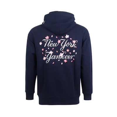 New Era Sakura Print Navy Blue Long Sleeve Sweatshirt for Men 12727841