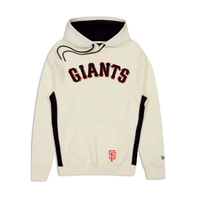 New Era San Francisco Giants Ivory Hoodie with Logo and Kangaroo Pocket for Men 60497760