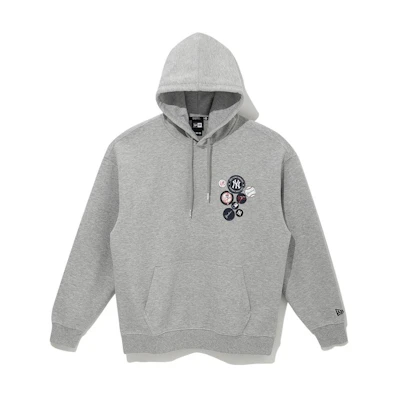 New Era Small Logo Patch Print Hoodie Unisex 13338664
