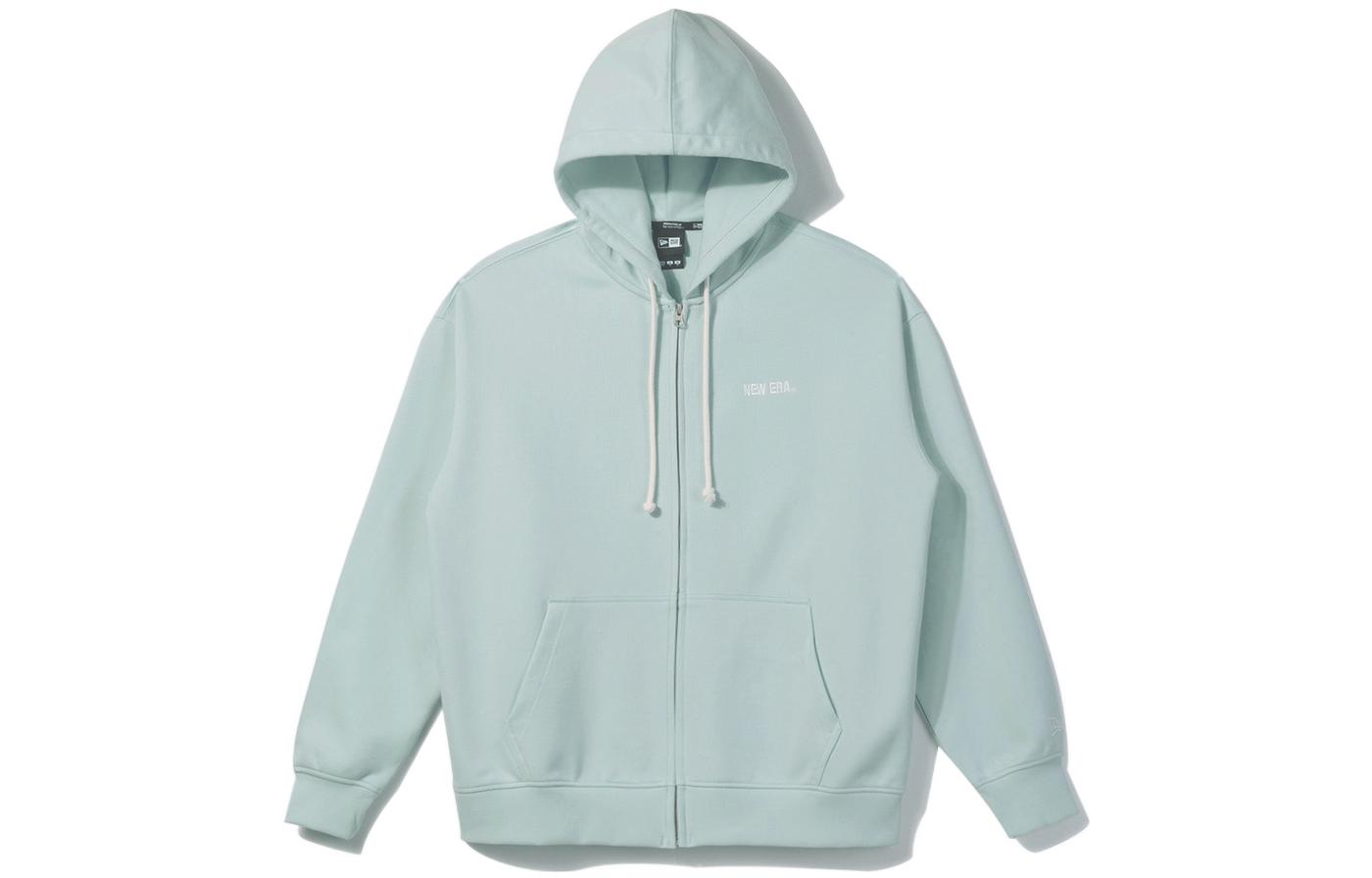 New Era Solid Color Embroidered Zip Hoodie Unisex Blue 13546530