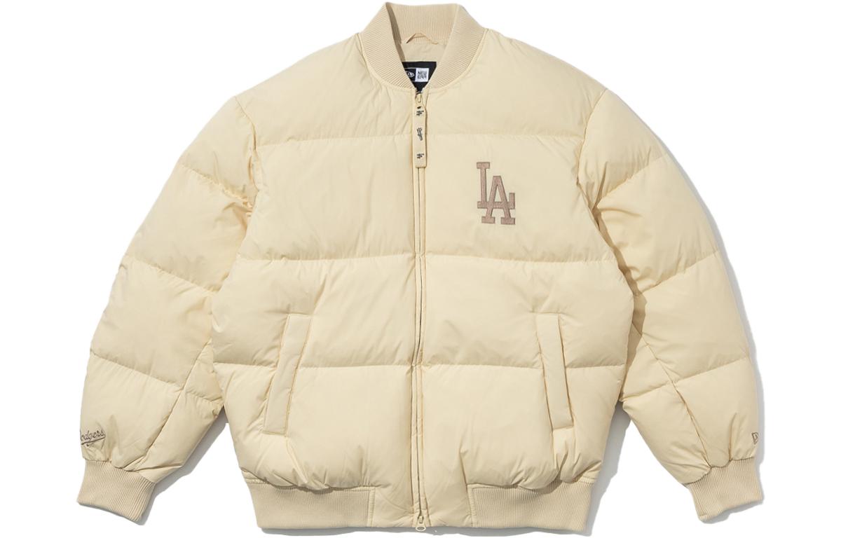 New Era Solid Color Oversized Down Jacket Unisex Zip-Up 13781125