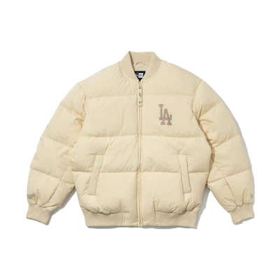 New Era Solid Color Oversized Down Jacket Unisex Zip-Up 13781125