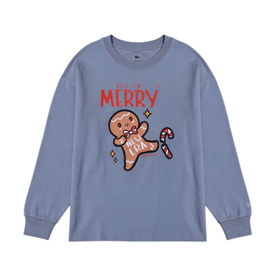 New Era Solid Logo Print Crewneck Cartoon Sweatshirt Unisex 14112284