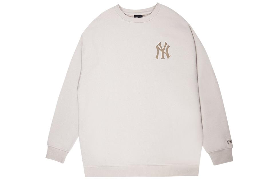 New Era Solid Logo Pullover Sweatshirt Unisex Ivory White 12727848