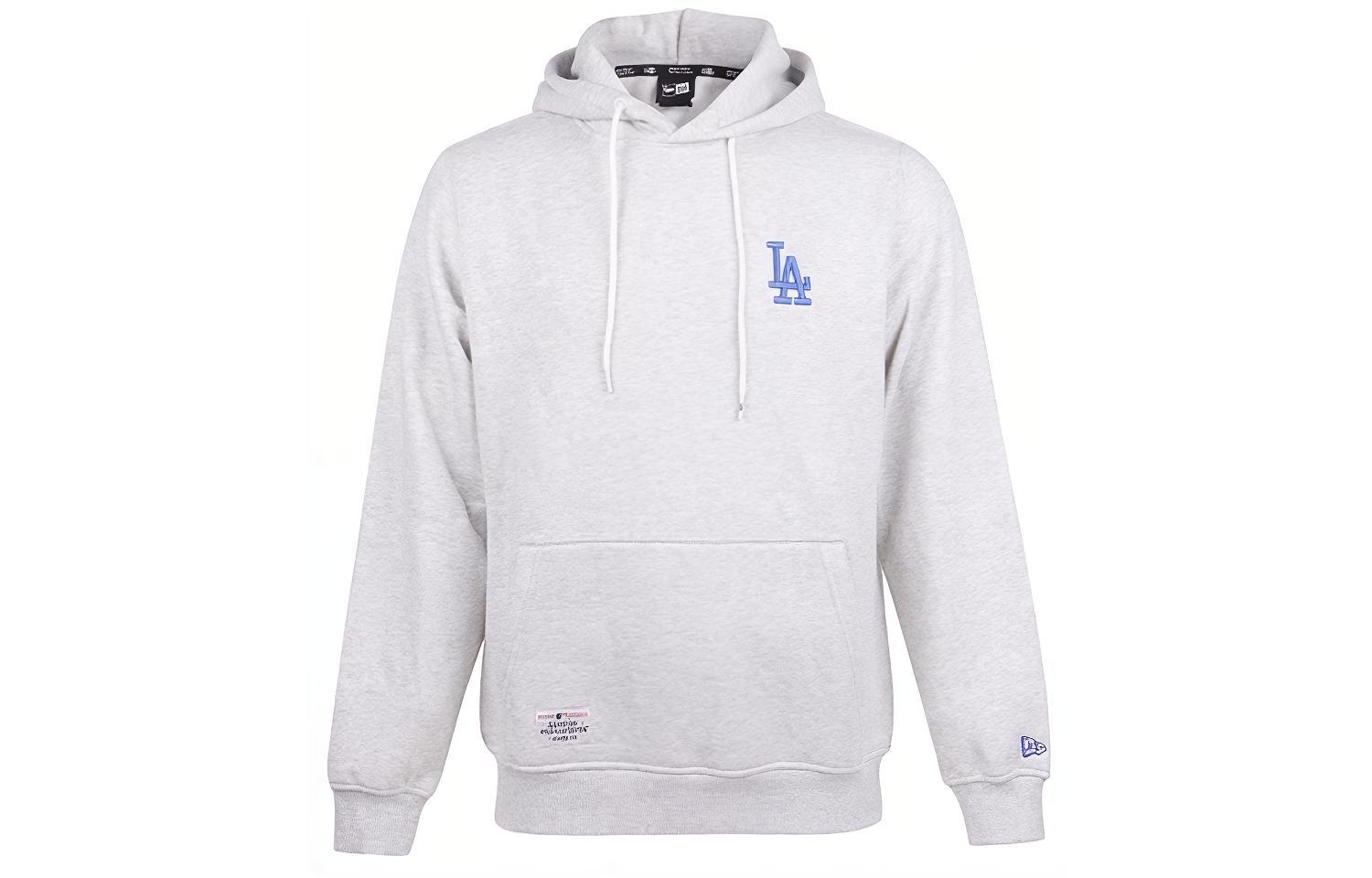 New Era SS21 Grey Pullover Sweatshirt with Front Letter Print Design 12544770