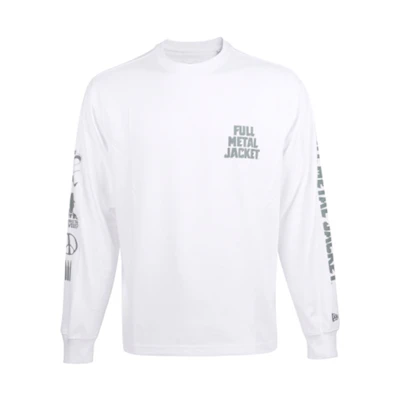 New Era SS21 Letter Print Long Sleeve Sweatshirt White Men 12711619