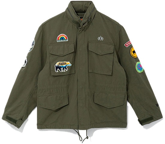 new-era-ss-22-green-cotton-stand-collar-long-sleeve-jacket-13086489