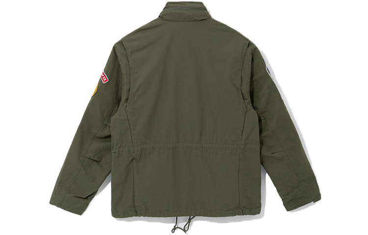 Lookbook 뉴에라 SS22 그린 코튼 스탠드 칼라 긴팔 재킷. 13086489