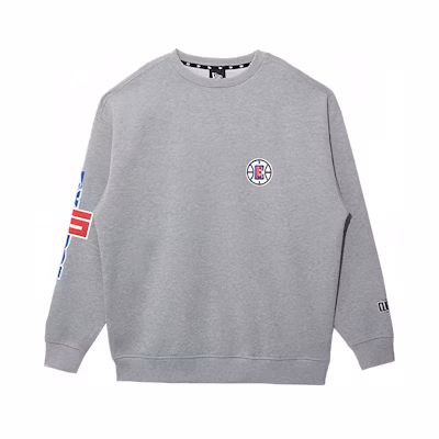 New Era SS22 Alphabet Print Grey Long Sleeve Sweatshirt Unisex 13134287