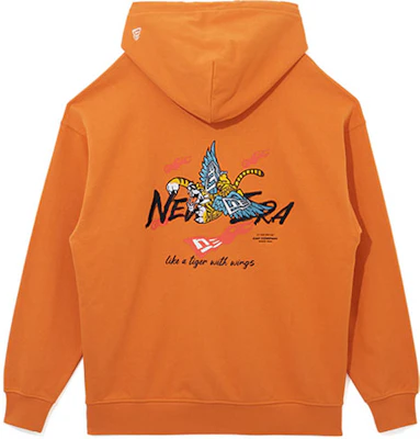 New Era SS22 卡通图案字母印花橙色男女同款套头衫 13038792 Buy New Era SS22 卡通图案字母印花橙色男女同款套头衫 13038792