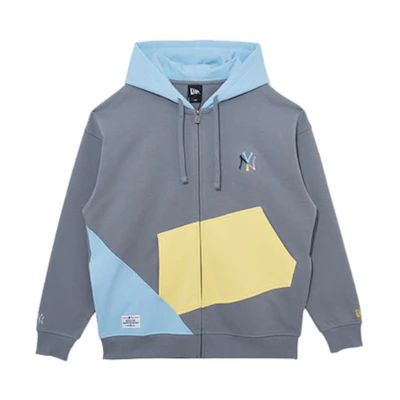 New Era SS22 Color-Block Hoodie Men’s Gray 13095677