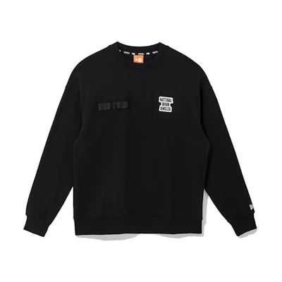 New Era SS22 Embroidered Letter Crewneck Sweatshirt Unisex Black 13086514