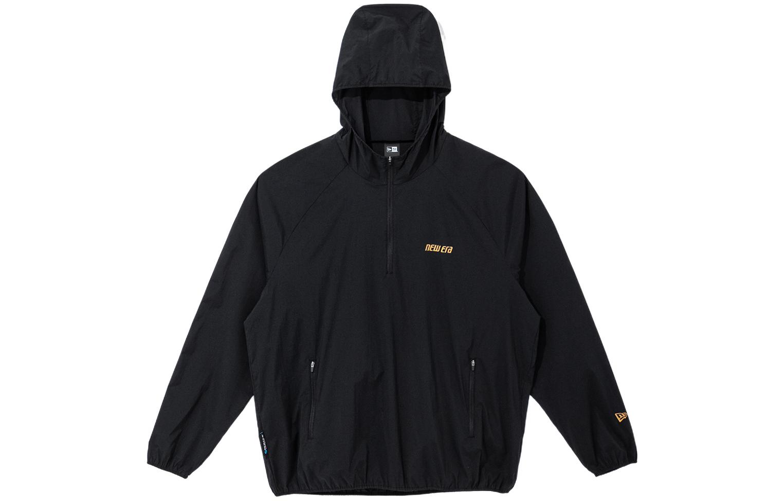 New Era SS22 Half-Zip Hoodie Jacket Black Mens 13086460