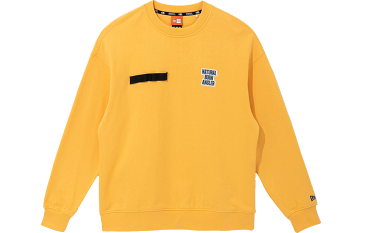 New Era SS22 Letter Embroidered Yellow Unisex Long Sleeve Sweatshirt 13086513