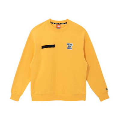 New Era SS22 Letter Embroidered Yellow Unisex Long Sleeve Sweatshirt 13086513