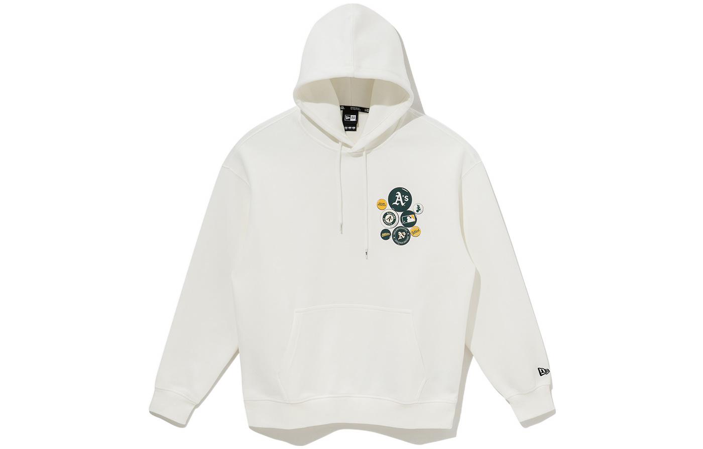 New Era SS22 MLB AS Logo Patch Hoodie Unisex White 13338663