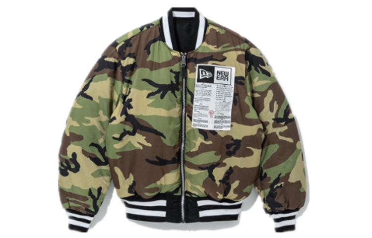 Shop New Era SS22 MLB 雙面Logo版型寬鬆棒球外套 男女 黑色 13026032