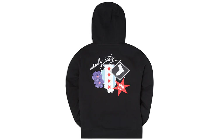 New Era SS22 Printed Oversized Hoodie Black 13027649