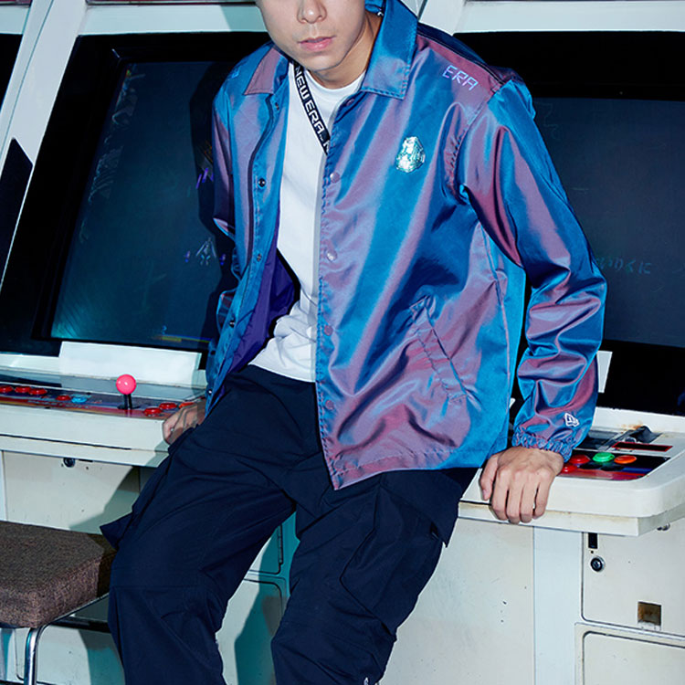 Details for ニューエラ SS22 レインボーリフレクティブロゴ コーチジャケット ユニセックス 13095686