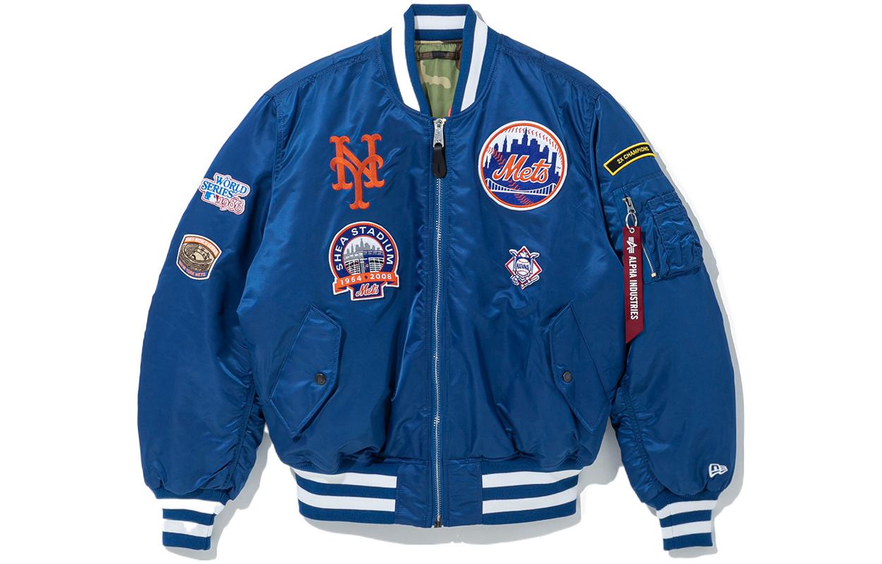 New Era SS22 Reversible Long Sleeve Jacket Unisex Blue 13025997