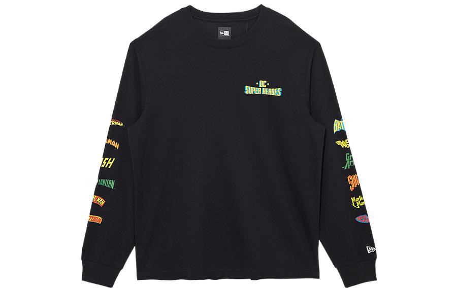 New Era SS22 Superhero Letter Pullover Hoodie Unisex Black 13075386