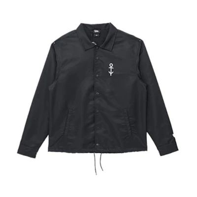 New Era SS22 Unisex Black Cartoon Print Long Sleeve Jacket with Plain Lapel 13049482