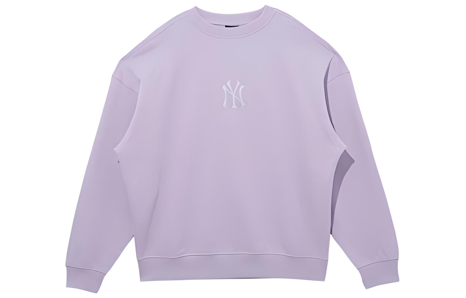 New Era SS22 Unisex Solid Color Crewneck Long Sleeve Sweatshirt Purple 13095683