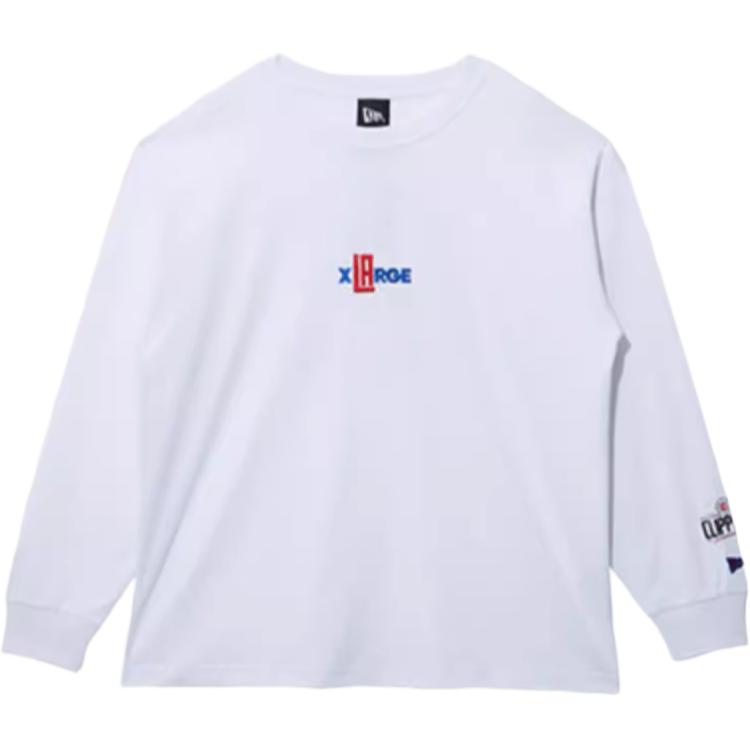 New Era SS22 White Crewneck Sweatshirt Unisex with Minimal Letter Print 13134291